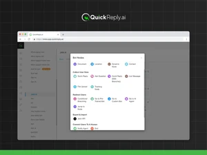 QuickReply AI chatbot nodes