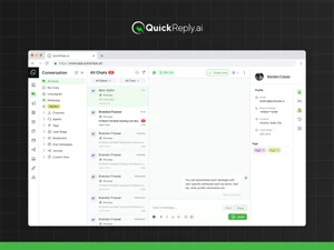 QuickReply AI crm panel