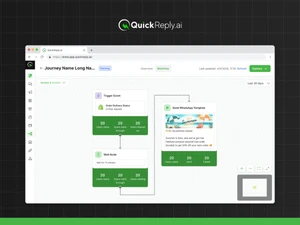 QuickReply AI journey workflow