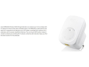 Zyxel WRE2206 Wireless N300 Range Extender -About