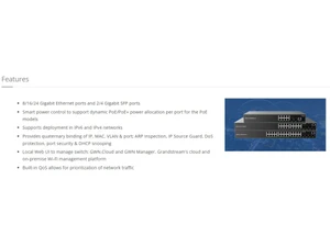 Grandstream GWN7800 Series Switch-Features