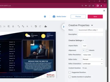 novisign digital signage-properties