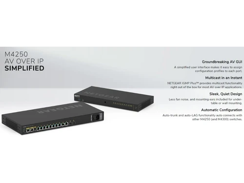 Netgear M4250 Series Managed Switch-AV GUI