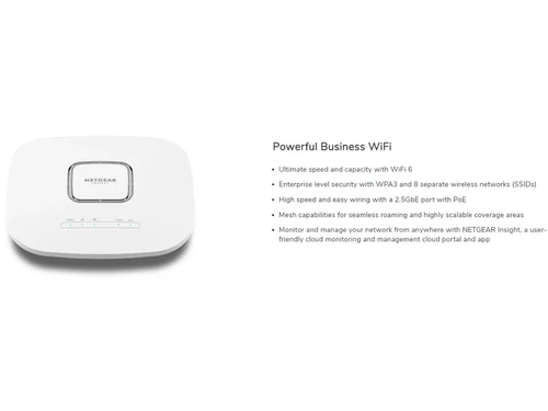 Netgear WAX625 WiFi AP-Powerful Business WiFi
