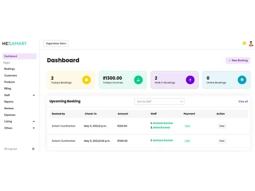 hexamart dashboard