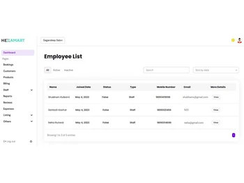 hexamart employee-list