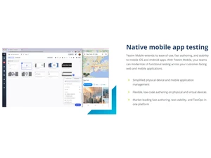 Tricentis native mobile app testing