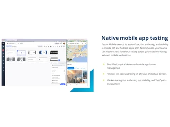 Tricentis native mobile app testing