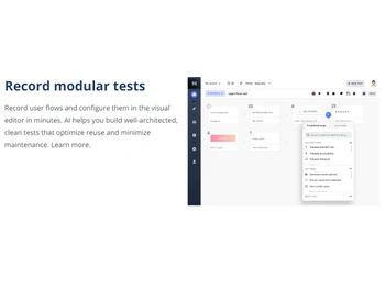 Tricentis record modular tests