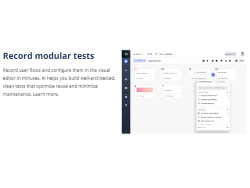Tricentis record modular tests