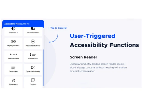 Userway accessibility menu