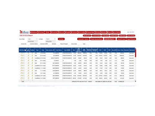 bizbuzzerp invoices