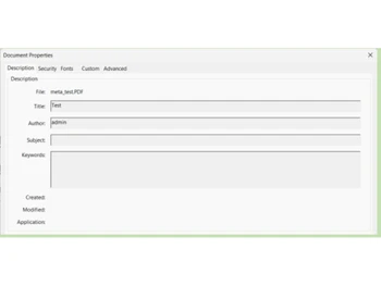 pdfcruiser document properties