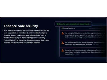 Amazon CodeWhisper-Enhance code security