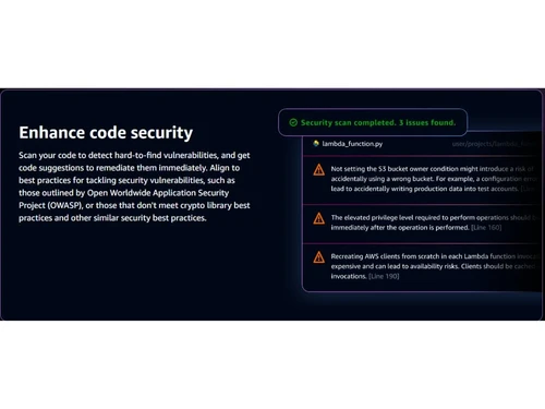 Amazon CodeWhisper-Enhance code security