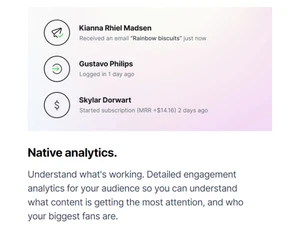 ghost native analytics