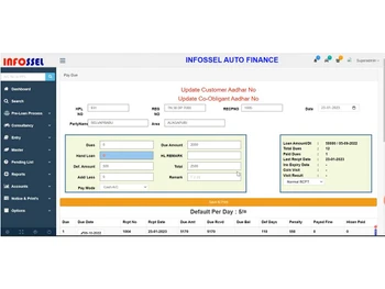 infossel-auto entry