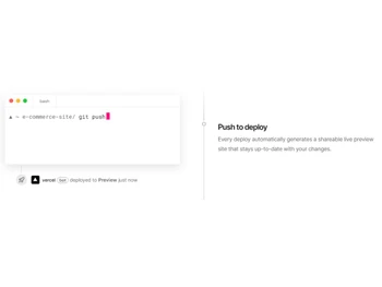 Vercel Push to deploy