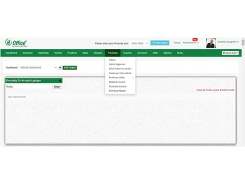 hofficecrm dashboard