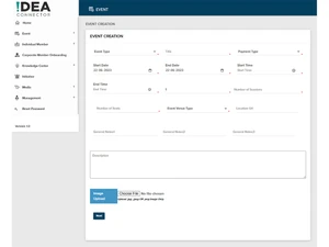 idea connector event creation