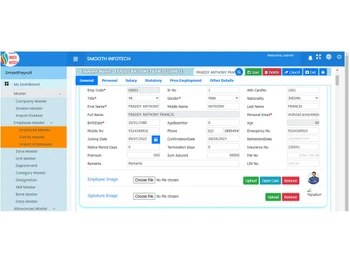 smoothinfotech dashboard