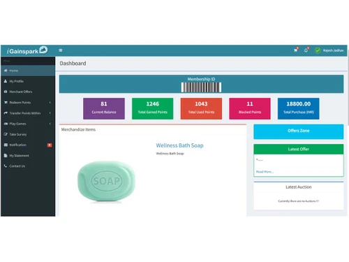 loyalty member dashboard
