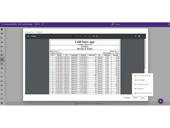 coldstoreapp invoices