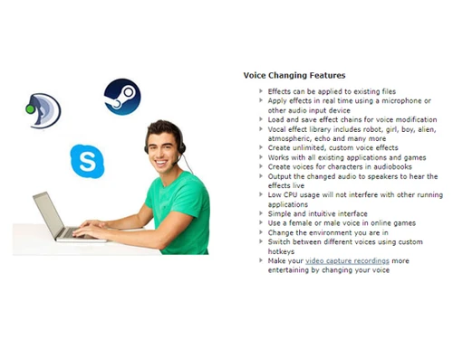 voxal voice changer features