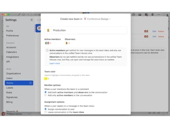 Missive Team Inboxes