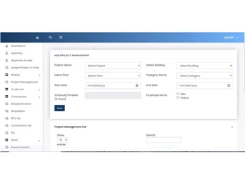 bhartisofttech dashboard