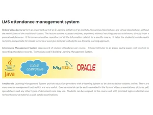 Ampletrails LMS Academe-Attendance management system