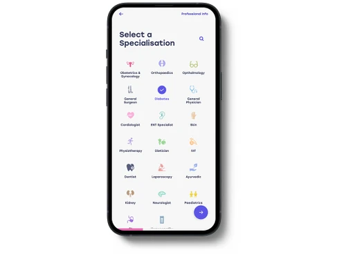 docveda doctor specialist category