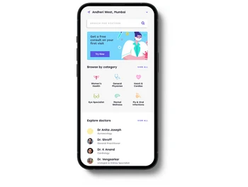 docveda mobile app dashboard
