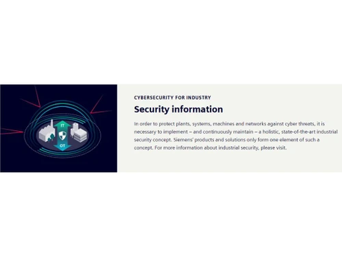 SIMATIC Security Information