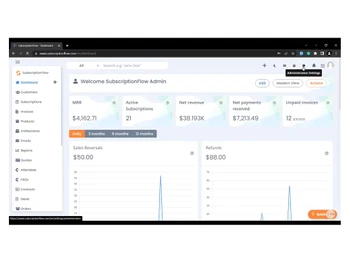subscriptionflow dashboard