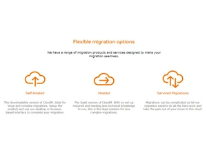 CloudM Migrate Flexible migration options