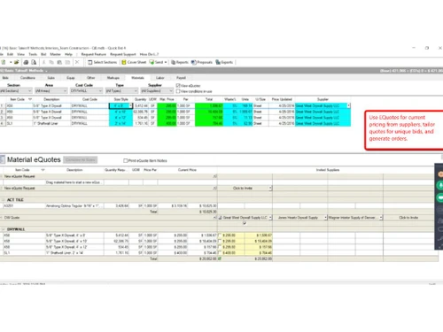Quick Bid Scheduling