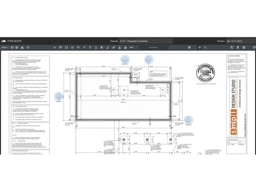 premier construction software-layout