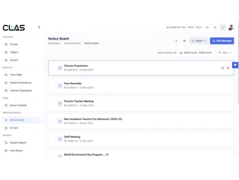 CLAS-notice board