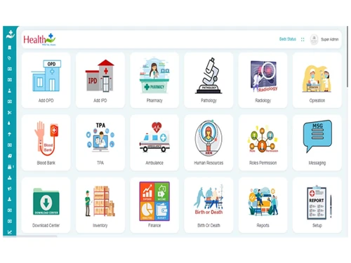 sun shine hospital management software modules