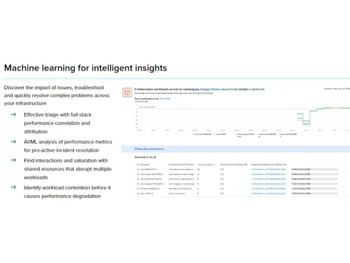NetApp Cloud Insights-Machine Learning for intelligent insights