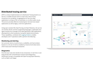Oracle Application Performance Monitoring-Distributed tracing service