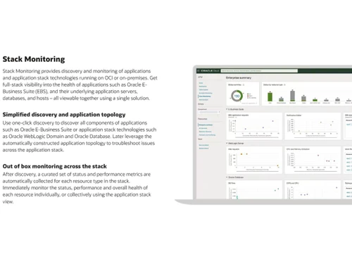 Oracle Application Performance Monitoring-Stack Monitoring