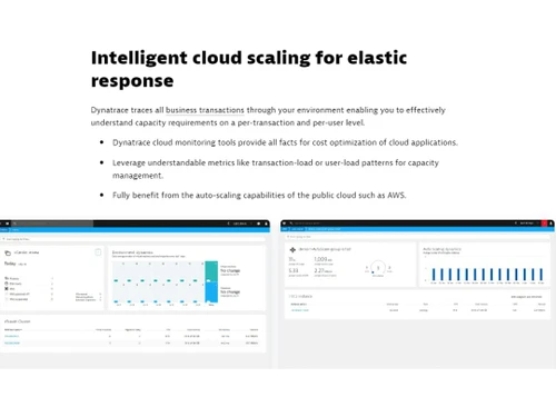 Dynatrace Cloud Monitoring Monitors virtualized environments