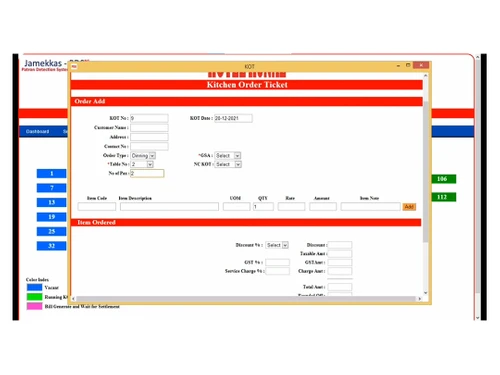 jamekka restaurant management kitchen order ticket