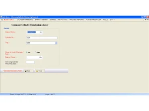cylinder tracking software-details
