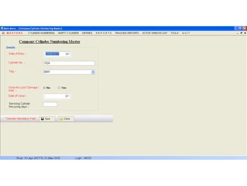 cylinder tracking software-details