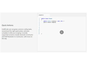 visual studio intellicode quick actions