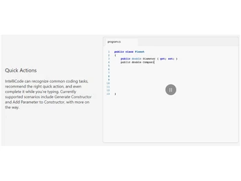 visual studio intellicode quick actions
