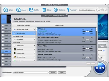 winxdvd output-profile